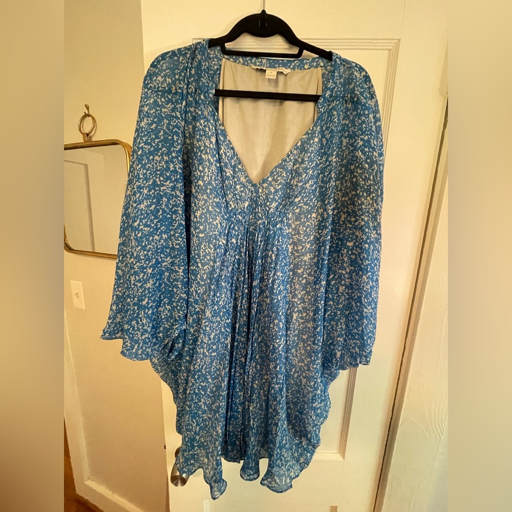 DVF SIZE 12 chiffon mini dress
